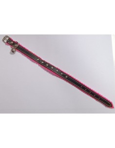 Collar Gato Ref. 4447 Negro/Rosa