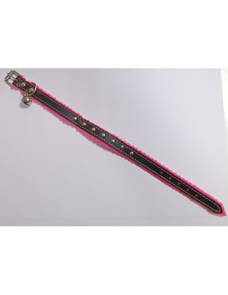 Collar Gato Ref. 4447 Negro/Rosa