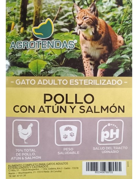 Agrotendas Gatos Esterilizados  5 Kg.