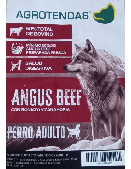 Agrotendas Perro Adulto Angus Beef