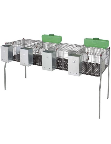 Jaula Conejos 4 Departamentos