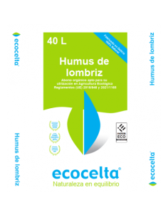 Humus de Lombriz 40 L. Ecocelta