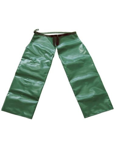Pernera Caza Lona PVC Verde