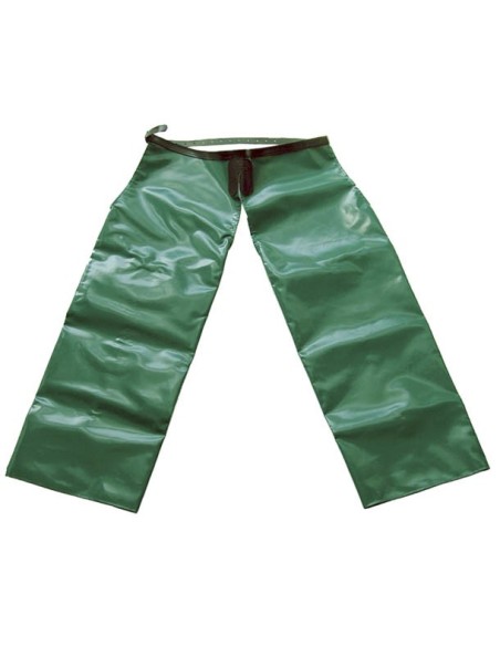 Pernera Caza Lona PVC Verde